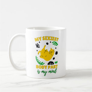 Caneca De Café Gato Engraçado Que Empodera Mensagem Fortes Mulher