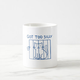 Caneca De Café Gato Engraçado - Tem Gatinho De Café Com Bobo De P