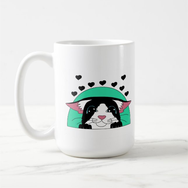 Caneca De Café gato escondido (Esquerda)