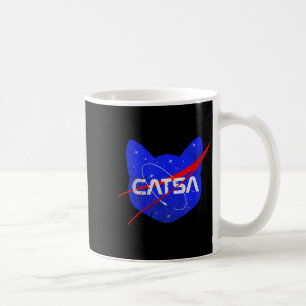 Caneca De Café Gato Espacial Universo Divertido Catsa