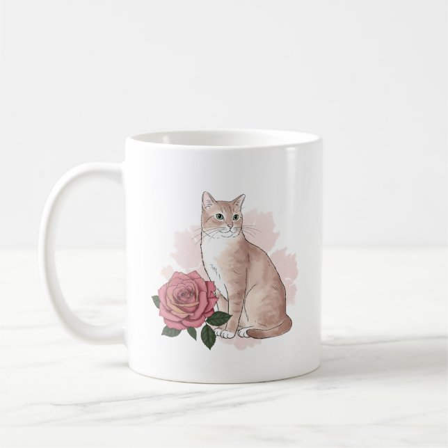 Caneca De Café gato fofo (Esquerda)