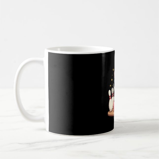 Caneca De Café Gato Fofo Com Óculos De Sol Gato Jogando Boliche P (Esquerda)