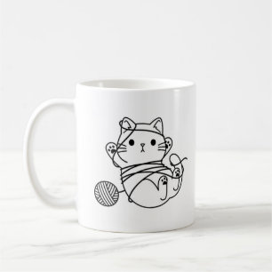 Caneca De Café Gato Gato Bonito - Presente Perfeito para Gaqueiro