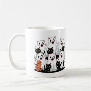 Caneca De Café Gato-Gato-Gato-Gato-Pumpkin, Mug Halloween