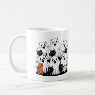 Caneca De Café Gato-Gato-Gato-Gato-Pumpkin, Mug Halloween