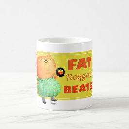 Caneca De Café Gato gordo gordo gordo da reggae