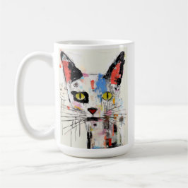 Caneca De Café Gato Grafite Urbano Felino Legal