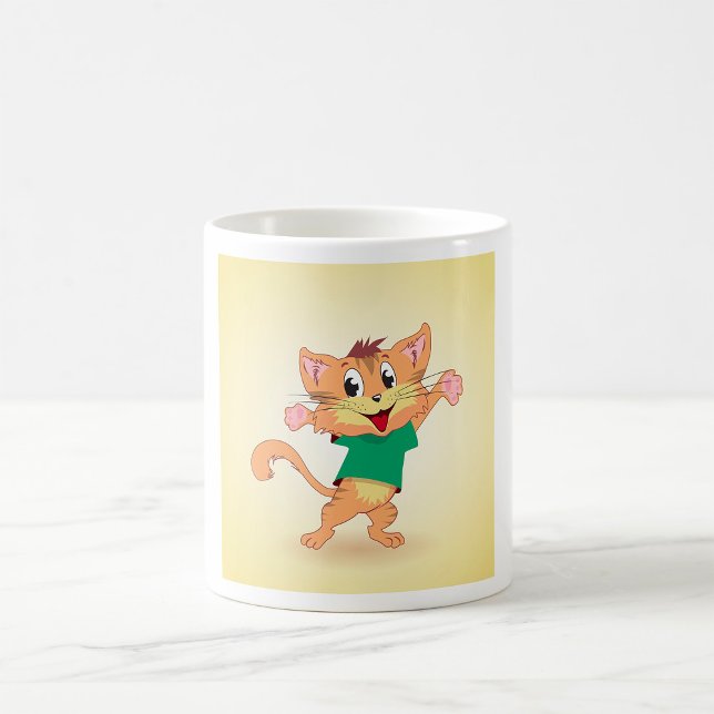 Caneca De Café Gato Groovy (Criador carregado)