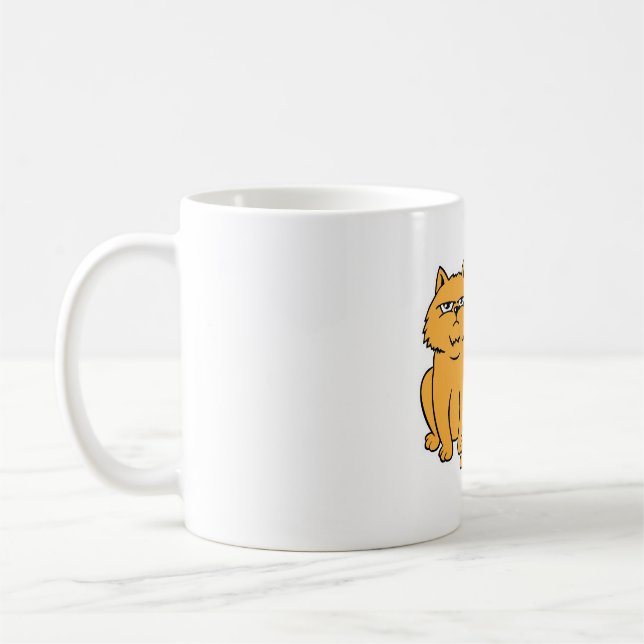 Caneca De Café Gato Grumpy - Gato Engraçado Memória (Esquerda)