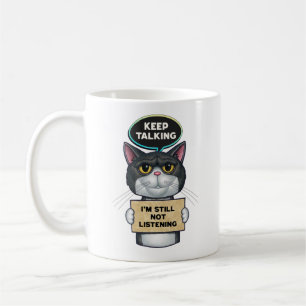 Caneca De Café Gato Hillarious Cute Tuxedo Kitty