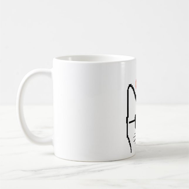 Caneca De Café Gato irritado (Esquerda)