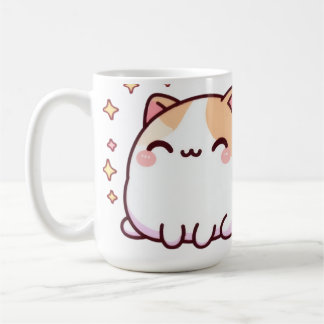 Caneca De Café Gato kawaii bonito