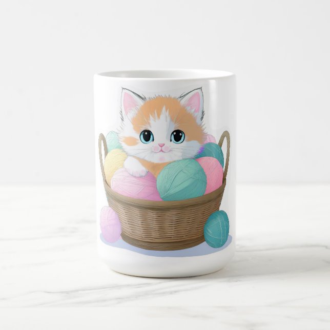 Caneca De Café Gato kawaii fofo  (Centro)