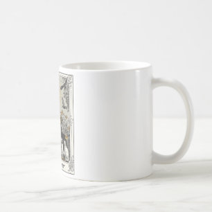 Caneca De Café Gato Lady Tarot Card Vintage Gótica Mulheres Gótic