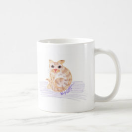 Caneca De Café Gato Laranja