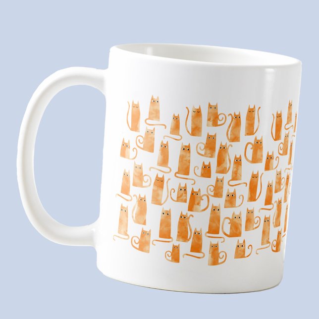 Caneca De Café Gato Laranja (Fun orange ginger cat coffee mug for animal lovers
)