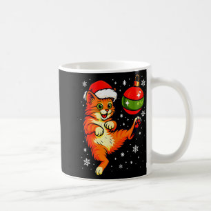 Caneca De Café Gato Laranja Divertido Humor Enfeite De Natal Fute
