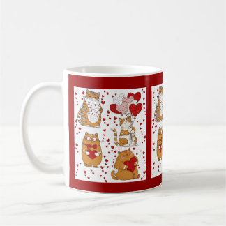 Caneca De Café Gato laranja gengibre do dia dos namorados