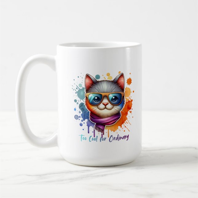 Caneca De Café Gato Legal (Esquerda)