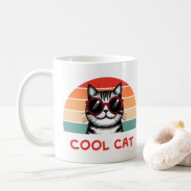 Caneca De Café Gato legal 2 (Com Donut)