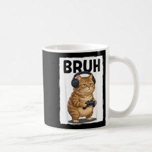 Caneca De Café Gato Legal Bruh Homens Mulheres Crianças Jogos de
