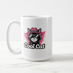 Caneca De Café Gato Legal com Estilo