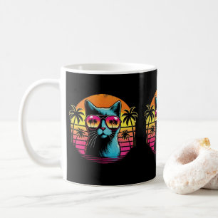 Caneca De Café Gato legal Em Óculos De Sol, Pecadores De Gato E P