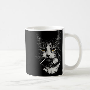 Caneca De Café Gato Legal Engraçado Cigarro Engraçado Cigarro Ga 