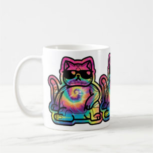 Caneca De Café Gato Legal Tie-Dye