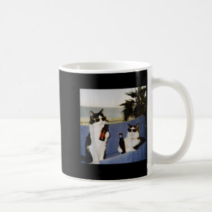 Caneca De Café Gato Legal Vintage Bebendo Cerveja Meme Gato Ca