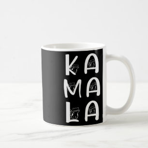 Caneca De Café Gato - Letra Positiva Kamala Harris Walz Waltz
