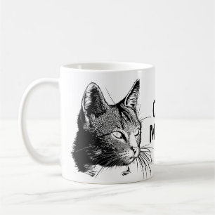 Caneca De Café Gato Louco, Gatinho De Gatinha, Mamãe Dotada.