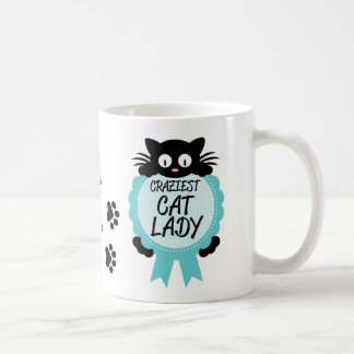 Caneca De Café Gato Louco, Senhora, Prêmio Maluca, Imprime Presen