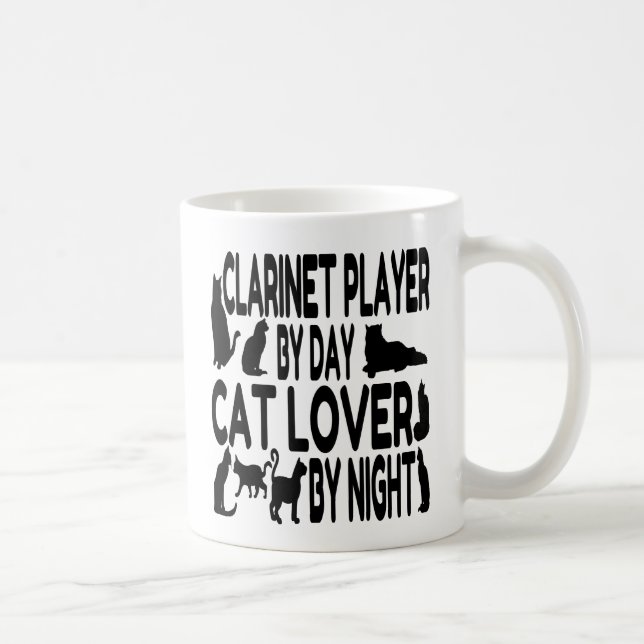 Caneca De Café Gato Lover Clarinet (Direita)