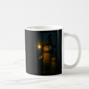 Caneca De Café Gato Mago Estranho Divertido Meme de Gato de Hallo