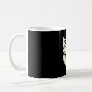 Caneca De Café Gato malvado com punho de sol