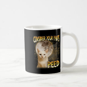 Caneca De Café Gato Meme Gato Amante Mãe de Gato Engraçado Consid