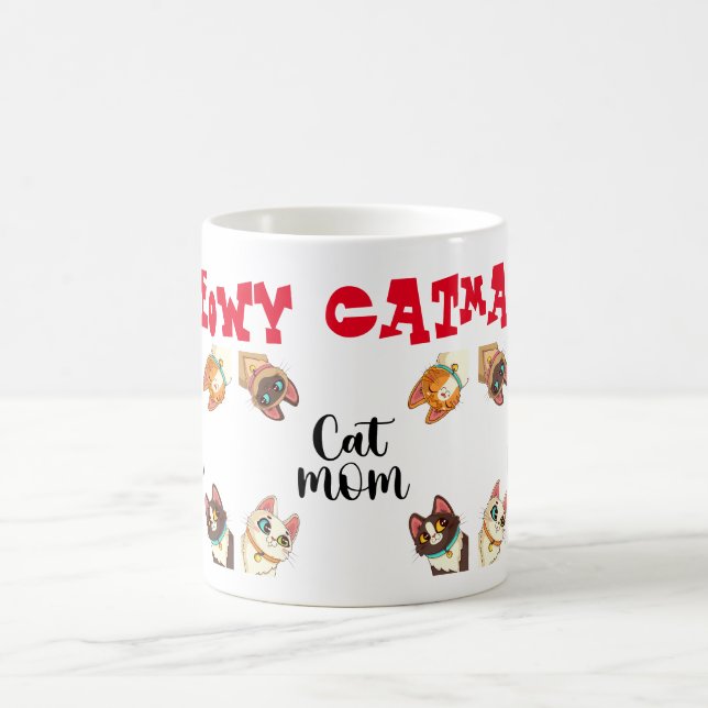 Caneca De Café Gato Meowy Catmas  (Centro)