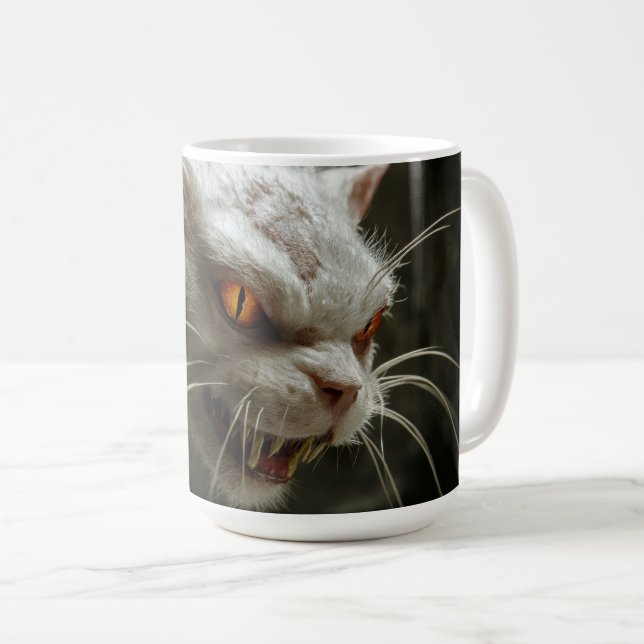 Caneca De Café Gato monstro  (Frente Esquerda)