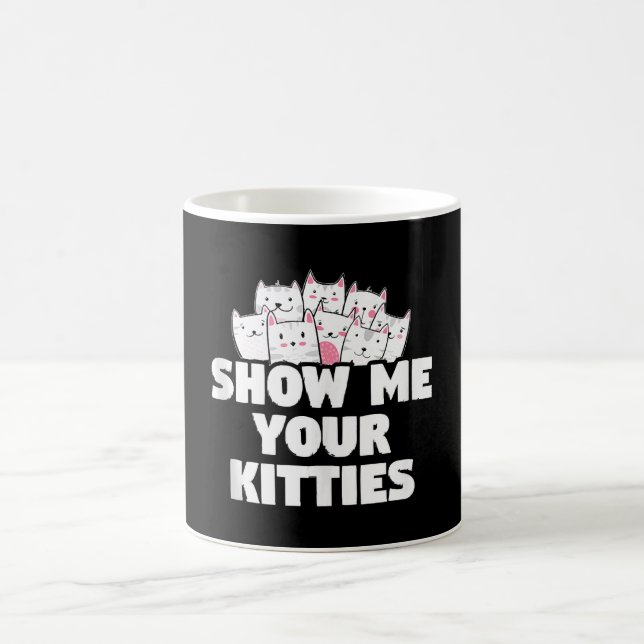 Caneca De Café Gato Mostre Meus Gatinhos (Centro)