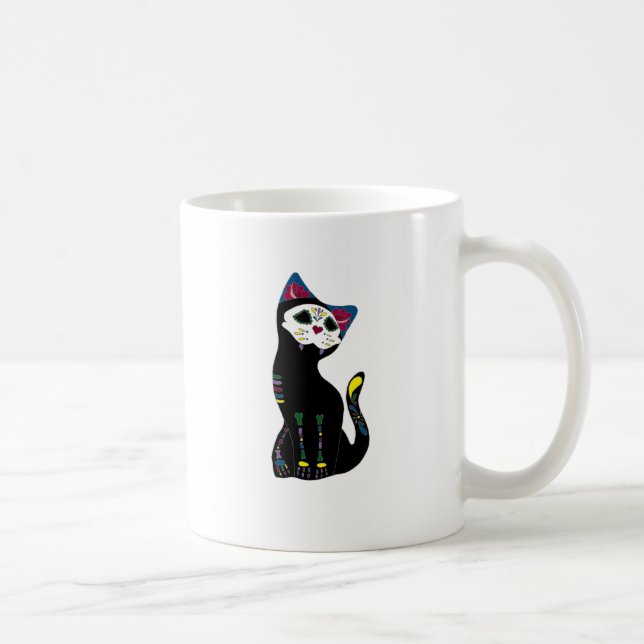 Caneca De Café "Gato Muerto" Diâmetro De Los Muertos Gato (Direita)