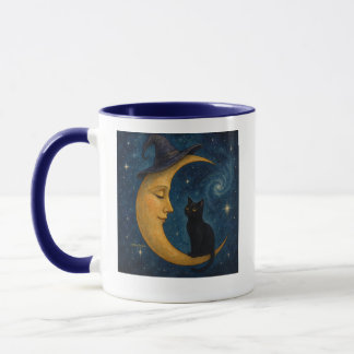 Caneca de Café Gato na Lua