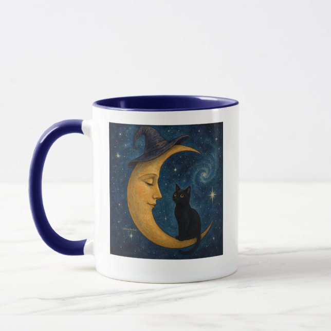 Caneca de Café Gato na Lua (Esquerda)