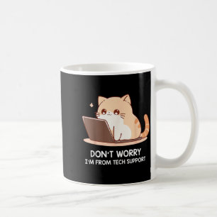 Caneca De Café Gato Não se Preocupe Eu Sou do Suporte Técnico Par