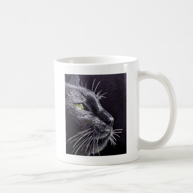 Caneca De Café Gato Negro (Direita)