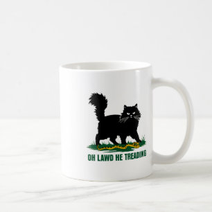 Caneca De Café Gato Negro Com Cobra.. Oh, Deus, Ele Prega A Natur