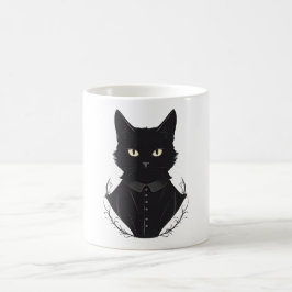 Caneca De Café Gato Negro Encantado de Salem