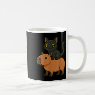 Caneca De Café Gato Negro Engraçado Amante de os animais Capybara