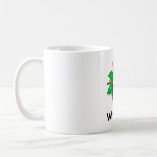 Caneca De Café Gato Negro Engraçado, Feliz Natal Prêmio de Gato