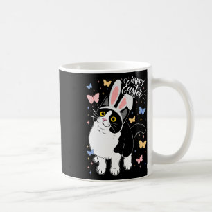 Caneca De Café Gato Negro Engraçado Páscoa Felz pascoa de Ovo Coe